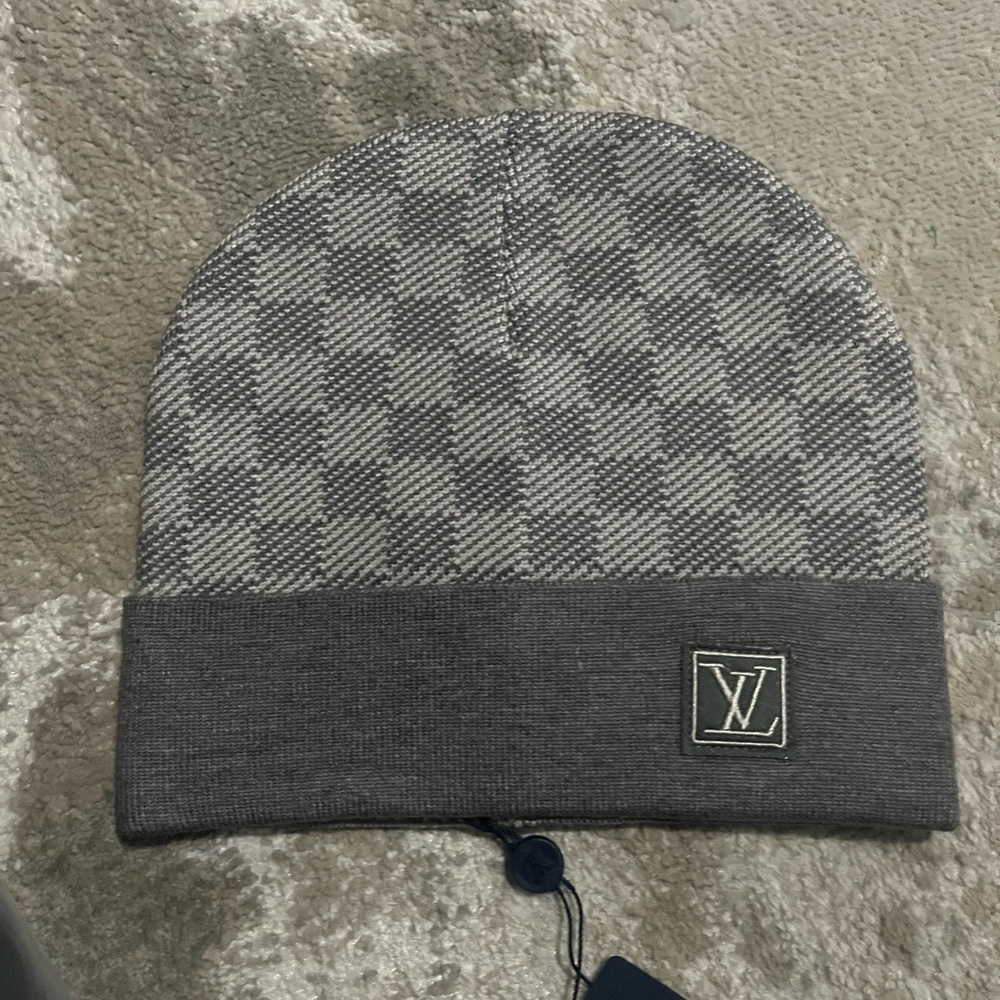 Louis Vuitton Monogram Gray Beanie